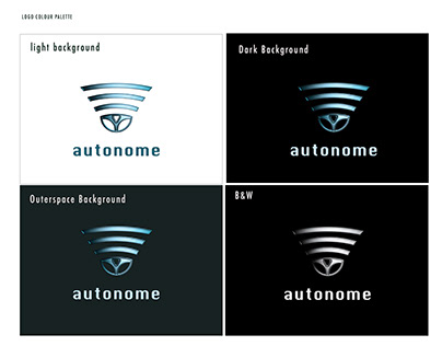 Autonome - Driverless logo design concept