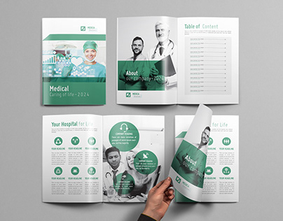 Medical brochure, Proposal, annual report design.