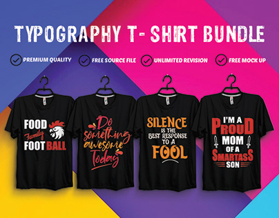 Best Typography T-shirt Bundle