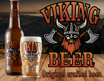Viking Beer brand design (fictive)