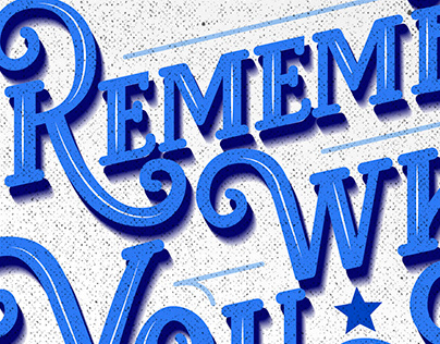 Remember why you started - Lettering design