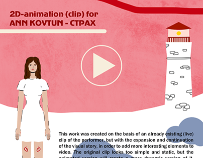 2D animation for music clip Ann Kovtun - Страх