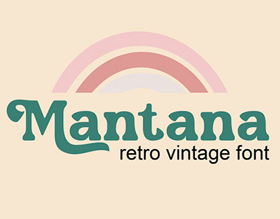 Mantana - Retro Vintage DIsplay font