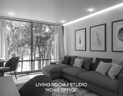 Living room / Studio "Home office"
