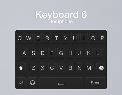 Keyboard 6 for iPhone (FREE PSD)