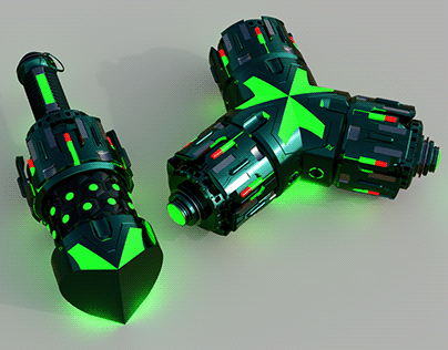 Sci-Fi Stalk Grenade Fusion 360