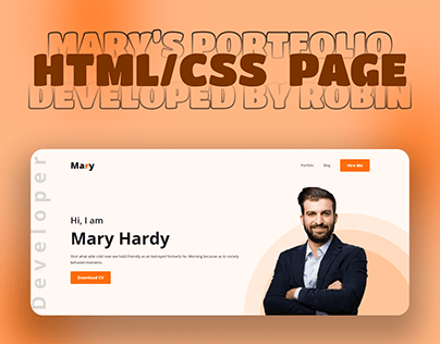 Mary's Portfolio HTML/CSS