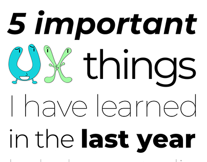 5 important things I have learned in the last year