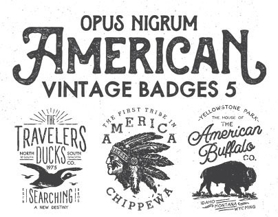 American Vintage Badges 5