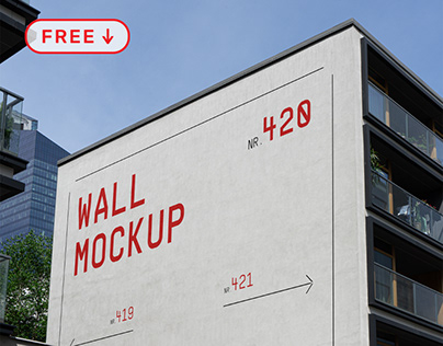 Free Building Elevation Wall Mockup