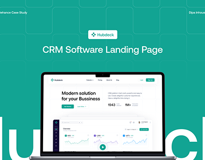 Hubdeck – CRM Software Landing Page