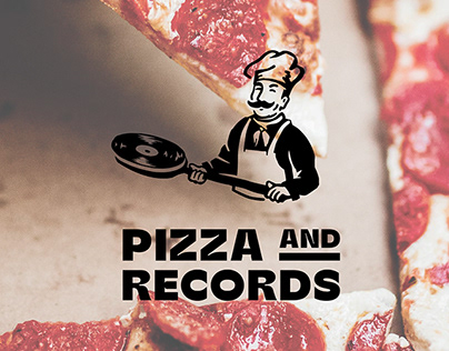 Pizza & Records Concept