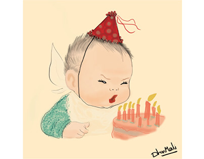 "Chubby Baby" Digital Illustrartion