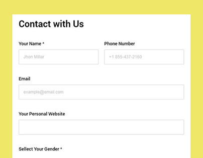 Contact with us form