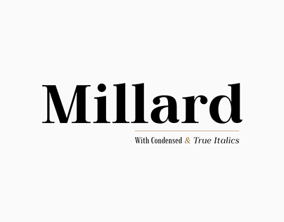 Millard - Font Family