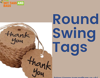 Affordable round swing tags in UK