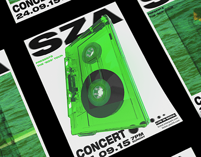Project thumbnail - SZA Concert Poster