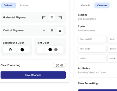 Redesign of Table’s Column Configurator
