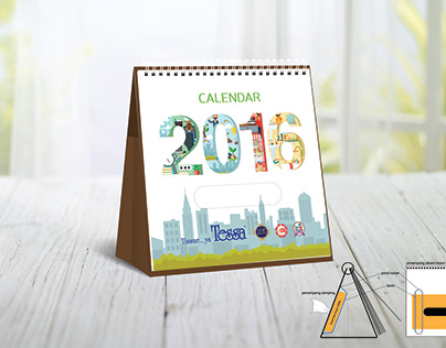 Tessa Tissue 2016 Desk Calendar