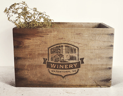 Ghost Town Winery Logo & Label