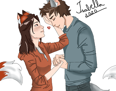 Love between Wolf and Fox -wolf & fox