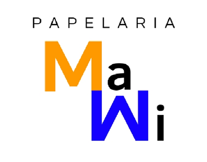 Logomarca papelaria Mawi