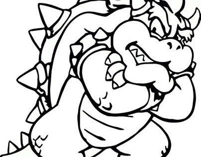 Dibujos para Colorear Bowser