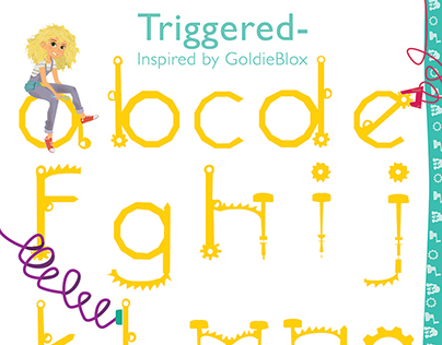 GoldieBlox Inspired Typeface
