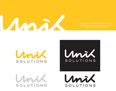 Logo for furniture company "Unix solutions"