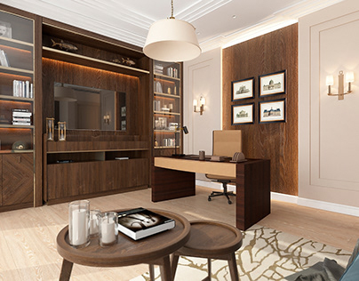 Home office in the Park Avenue townhouse