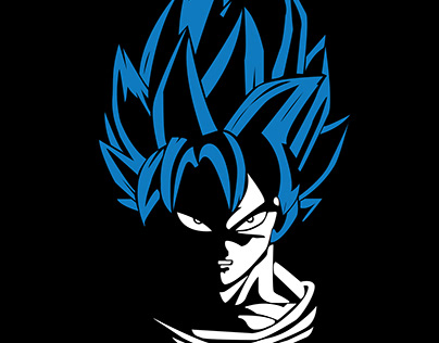 Goku Angry Face Anime Illustration