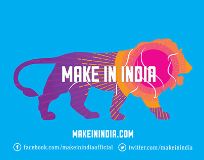 Make in India sector fact strip ad print campaign