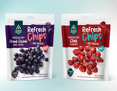 Freeze Dry Fruits Chips Packaging Design