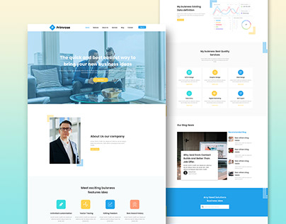 Business planning landing page