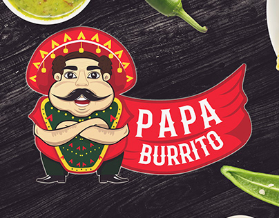 Papa Burrito - Branding Identity for Mexican Restaurant