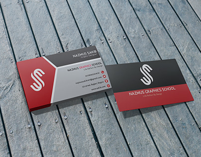 Visiting Card (Black and Red)