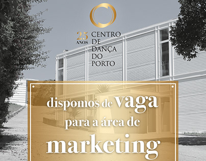 CDP (Centro de Dança do Porto) concepção de anúncio