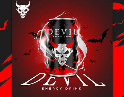 Devil Energy Drink Packaging Design