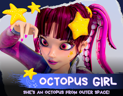 Octopus Girl 3D