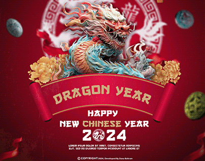 Chinese New Year (Dragon Year) Digital Art