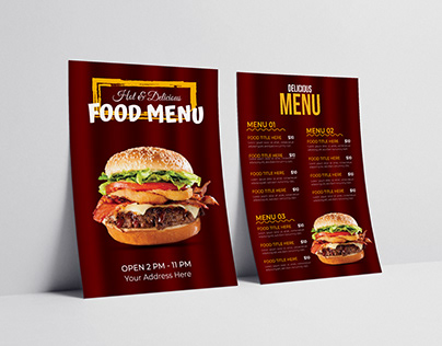 Digital Food Menu Template Projects :: Photos, videos, logos ...