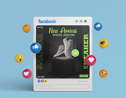 Social Media Post Design For A Sneaker Brand.