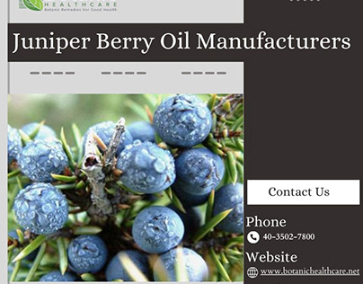 Juniper Berry Oil Manufacturers