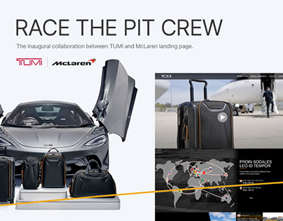 TUMI | McLaren Race The Pit Crew Landing Page