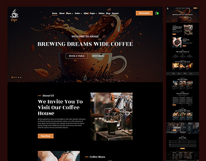 Coffee Shop Website UI Design