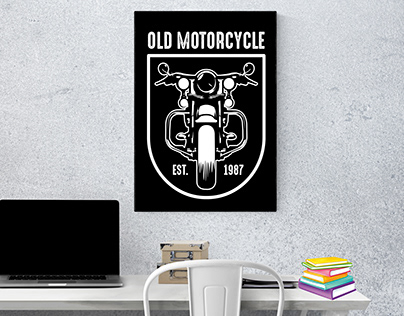 Poster Old Motorcycle