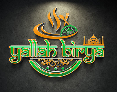LOGO DESIGN FOR YALLAH BIRYA; AN INDIAN CUISINE