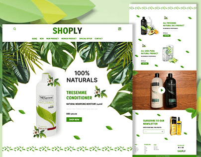 SHOPLY Natural Products Landing Page