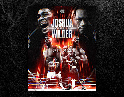 Anthony Joshua vs Deontay Wilder Boxing Poster Design
