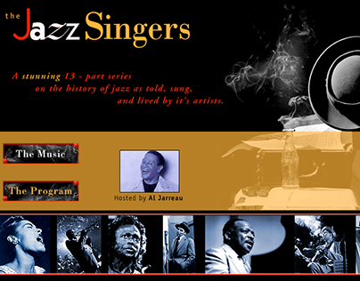 Jazz Singers Website for Smithsonian Productions